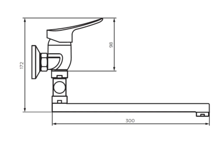 Смеситель для ванны Dorff Norma D1095000
